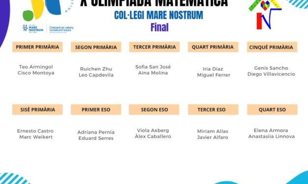 Ja tenim finalistes de la X Olimpíada Matemàtica!
